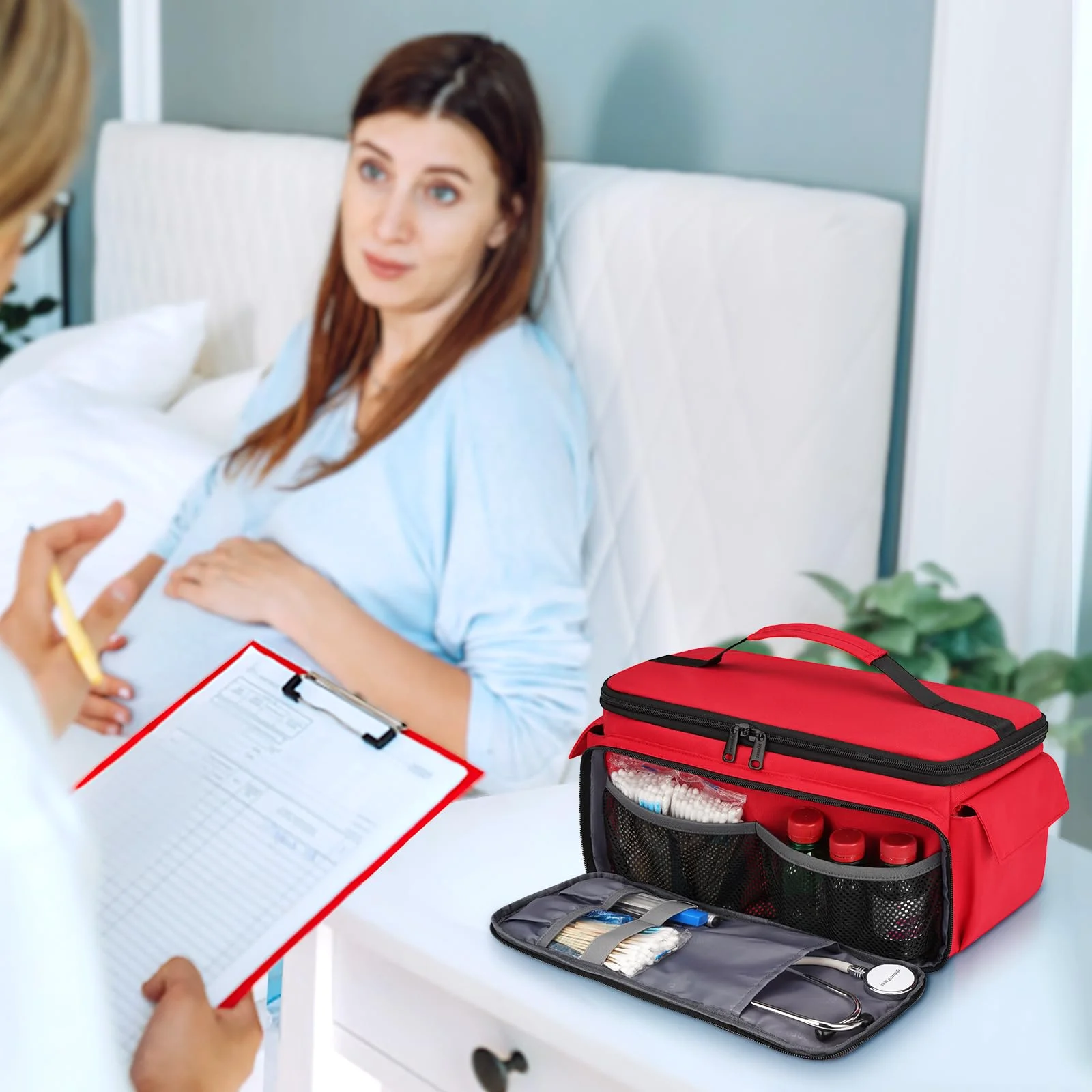 The first aid bag ships empty: you decide what goes in it.