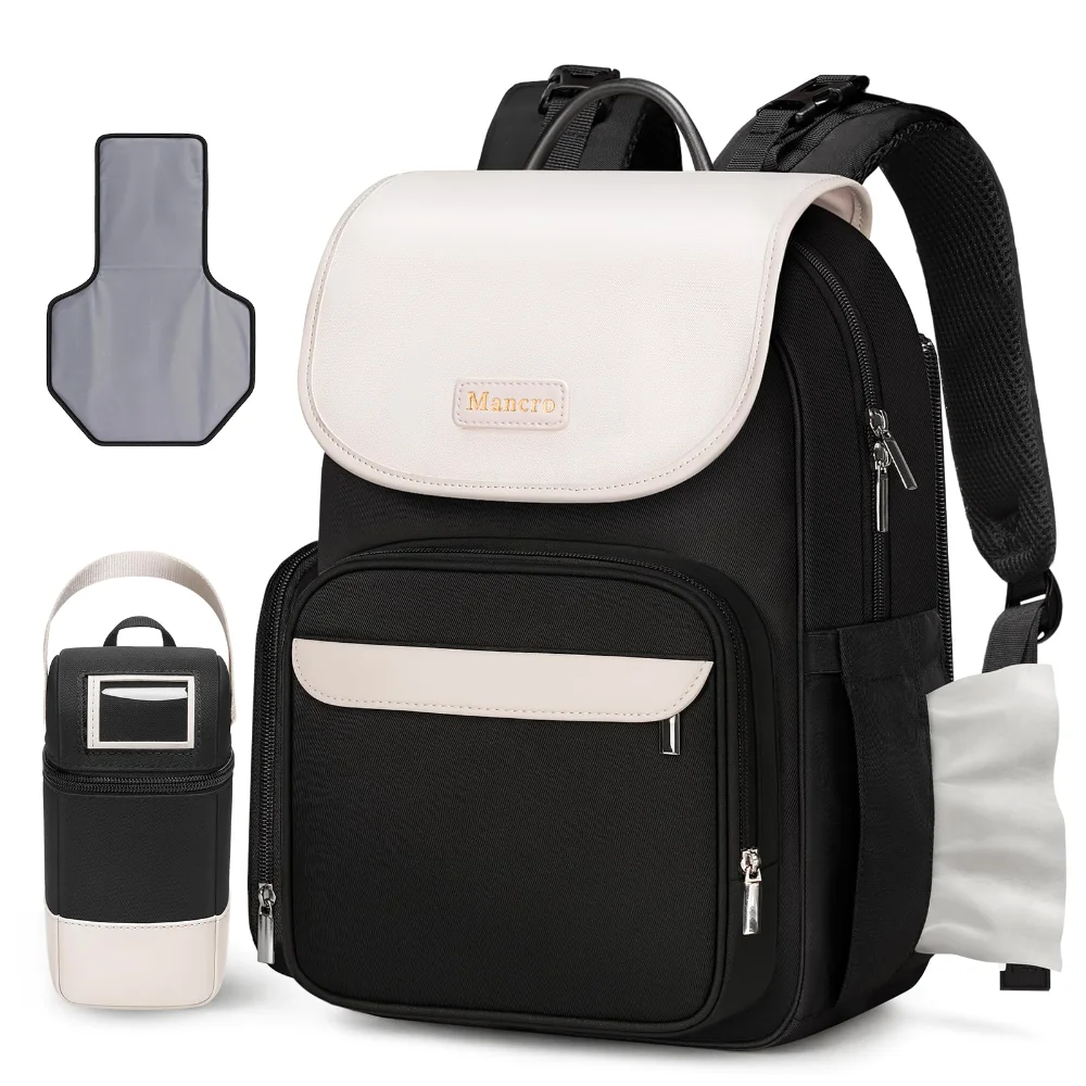 Mancro Small Diaper Bag Backpack