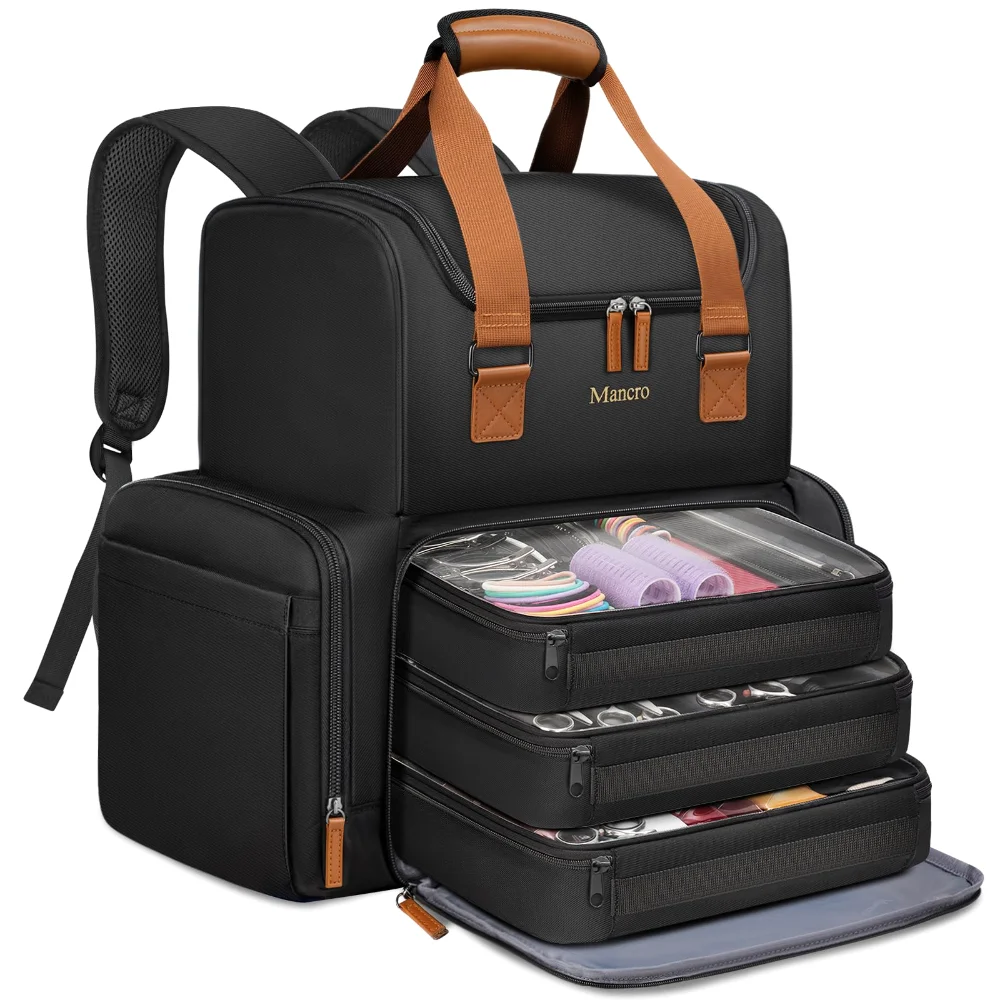Mancro Two-Layer Hairstylist Travel Bag